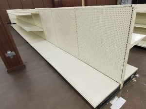 Retail Assembled Gondola Display and Shelving (4ft wide per section)