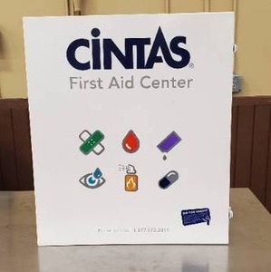 Cintas Metal Latch-close First Aid Station