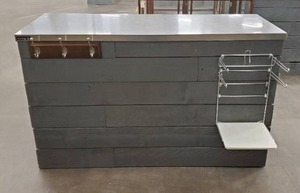 Retail Utility Counter with Stainless Steel Top (60w x 24d x 36t)