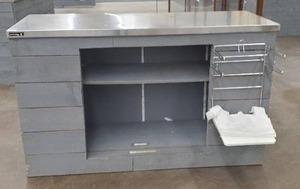Retail Utility Counter with Stainless Steel Top (60w x 24d x 36t)