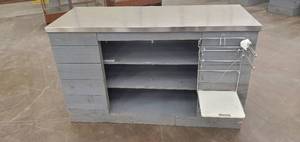 Retail Utility Counter with Stainless Steel Top (60w x 24d x 36t)