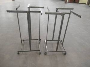 Retail Extendable Clothing Rack (27 x 27 x 51-71 Tall. Arms Extend as well.