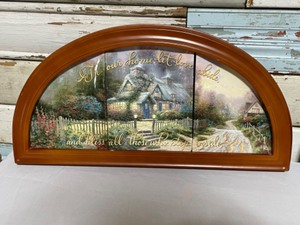 lot 38 image: Framed Art Teacup Cottage Vintage