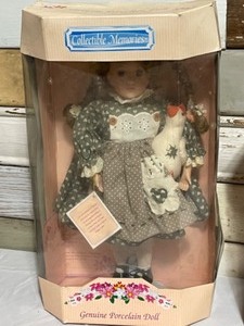 lot 65 image: Barbie Holiday Angel, Genuine Porcelain Doll