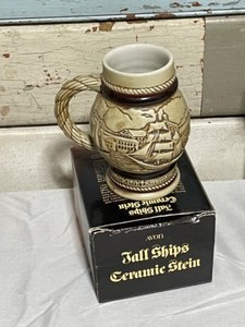 lot 71 image: Avon Car Classics Ceramic Stein, Tall Ships Ceramic Stein, Western Round up Ceramic Stein, Sporting Ceramic Stein, Sterling Six after Shave, Covered Wagon After Shave, 1973 Ford Ranger Pick Up after Shave