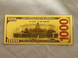 lot 82 image: Donald Trump $1000 Commemorative Bill