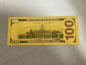 lot 83 image: Donald Trump $100 Commemorative Bill