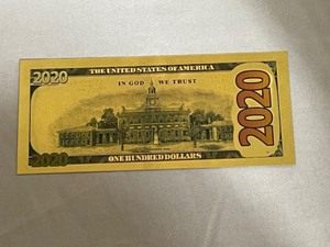 lot 84 image: Donald Trump 2020 Commemorative Bill