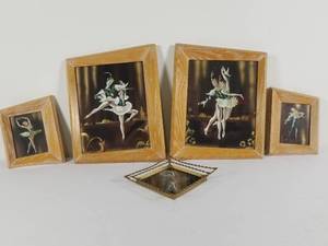 lot 46 image: MCM Framed Art Ballerinas