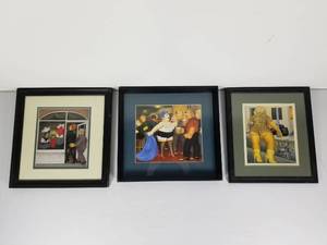 lot 49 image: B.Cook 3 Framed Lithographs
