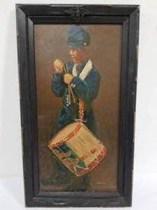 lot 51 image: Spachman Framed Oil on Board