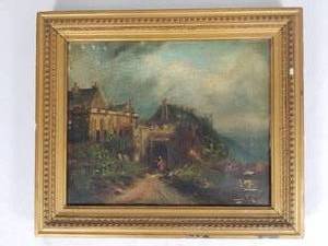 lot 58 image: Framed Oil on Canvas