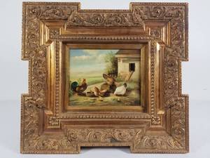 lot 64 image: Framed Oil on Board