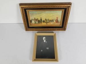 lot 69 image: W.M.Chase Framed Print on Canvas, Framed Photo