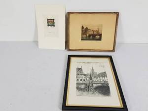 lot 70 image: 2 Framed Engravings 1 Unframed Engraving