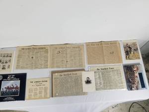 lot 76 image: Civil War Newspapers & Ephemera