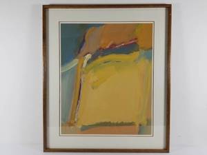 lot 2 image: James Byrd Signed Guache on Board