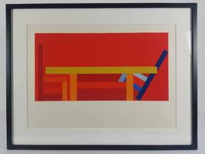 lot 9 image: Charles Arnoldi Signed Silkscreen
