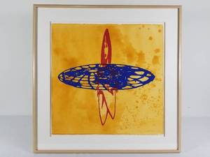 lot 10 image: Jiri Georg Dokoupil Signed Silkscreen Watercolor