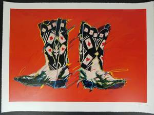 lot 128 image: The Gambler Serigraph Kim Yoakum