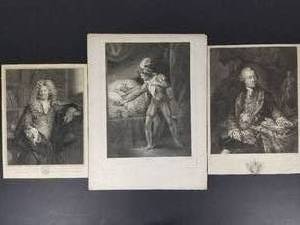 lot 129 image: Unframed Antique Etchings