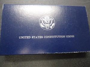 2. 1987 US Constitution Commemorative 1oz Silver Dollar in OGP wCOA