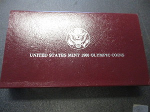 3. 1988 US Olympic 1oz Silver Commemorative Coin in OGP wCOA