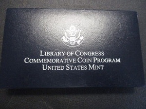 6. 2000 Library of Congress Commemorative 1oz Silver Dollar in OGP wCOA