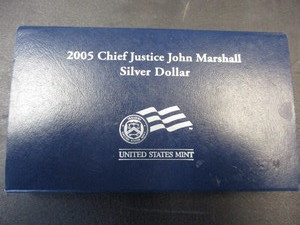 8. 2005 Chief Justice John Marshall Commemorative 1oz Silver Dollar in OGP wCOA