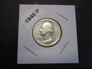 25. 1948-P Washington Silver Quarter