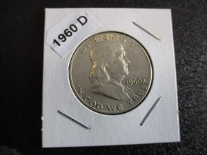 42. 1960-D Franklin Silver Half Dollar