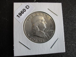 43. 1960-D Franklin Silver Half Dollar