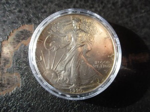 50. 1990 American Silver Eagle