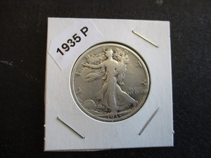 58. 1935-P (Philadelphia Mint) Walking Liberty Silver Half Dollar