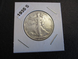 59. 1935-S (San Francisco Mint) Walking Liberty Silver Half Dollar
