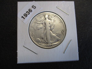 61. 1936-S (San Francisco Mint) Walking Liberty Silver Half Dollar