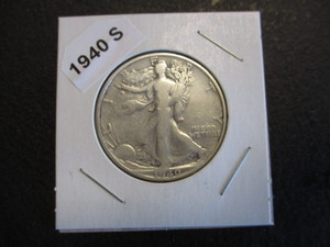 62. 1940-S (San Francisco Mint) Walking Liberty Silver Half Dollar