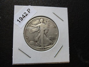 67. 1942-P  (Philadelphia Mint) Walking Liberty Silver Half Dollar