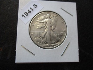 68. 1941-S (San Francisco Mint) Walking Liberty Silver Half Dollar