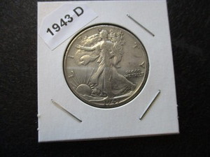 70. 1943-D (Denver Mint) Walking Liberty Silver Half Dollar