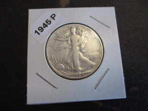 75. 1945-P (Philadelphia Mint) Walking Liberty Silver Half Dollar