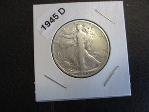76. 1945-D (Denver Mint) Walking Liberty Silver Half Dollar