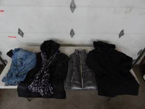 3-Ladies Jackets, 1-Vest Size ML