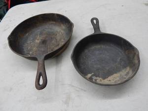2-Cast Iron Pans