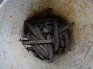 Bucket Of Railroad Spikes