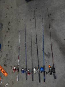 6-Rod & Reel Combos (Fishing)