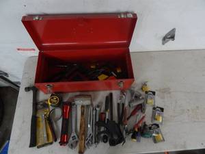 Toolbox Full Of Assorted Hand Tools