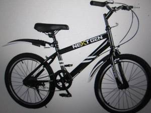 next gen 20 inch bike black open bo...