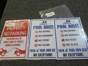 3 new metal signs 8x12 ...