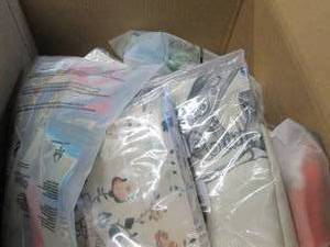 box of pillow covers ...